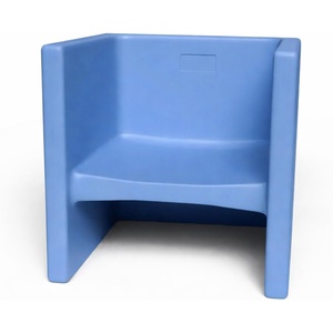 image:imageChildrens Factory Cube Chairs Set4 Woodland CF910047 Classroom Furniture Kids Daycare and Preschool Flexible Seating Toddler Reading ChairSky Blue