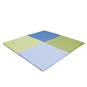 image:imageChildrens Factory Four Square Mat 60 L x 60 W Kids Floor Mat Ideal for Playrooms Classrooms Daycares and Homeschool WoodlandWoodland