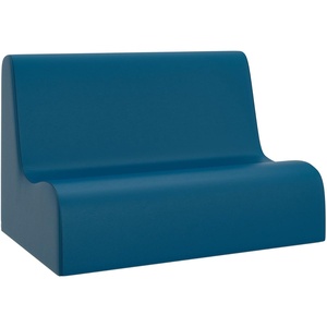 image:imageChildrens Factory Medium Contour Sofa MixandMatch Kids Chairs Sofas Corner Ottomans and Cubes FoamFilled and WaterResistant Flexible Seating for Classroom Elementary Gray Kids CouchDeep Water
