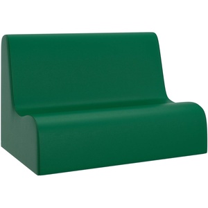 image:imageChildrens Factory Medium Contour Sofa MixandMatch Kids Chairs Sofas Corner Ottomans and Cubes FoamFilled and WaterResistant Flexible Seating for Classroom Elementary Gray Kids CouchGreen