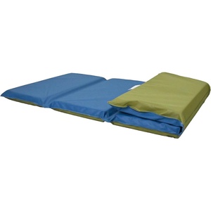 image:imageChildrens Factory Nap Mats 2 inch Thick Toddler Sleeping Mats for Preschools and Daycares Comfortable and Soft 4 Section Folding Nap PadSage and Deep Water