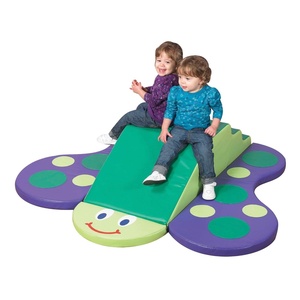 image:imageChildrens Factory Nature Butterfly Climber Woodland Toddler Indoor Playground Set Baby Nursery Climbing Play MatGreenpurple