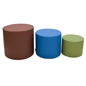 image:imageChildrens Factory Ottoman Trio Flexible Seating Classroom Furniture Comfy Kids Chairs Soothing Elements Colorway Set of 3Woodland