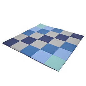 image:imageChildrens Factory Patchwork Crawly Mat Cushioned Floor Mat for Kids Daycare Mat for BabiesTranquility