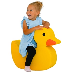 image:imageChildrens Factory Spike the Dino Aqua Foam Kids Stool Toddler Soft Seating Chair for Daycare Preschool and Home Lightweight and Easy to Clean Little Explorers CollectionYellow