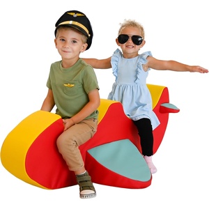 image:imageChildrens Factory Spike the Dino Aqua Foam Kids Stool Toddler Soft Seating Chair for Daycare Preschool and Home Lightweight and Easy to Clean Little Explorers CollectionRed and Yellow