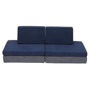 image:imageChildrens Factory The Whatsit Kids Couch or 2 Chairs Gray amp Navy CF349068 Toddler to Teen Bedroom Furniture Girls and Boys Playroom Sofa