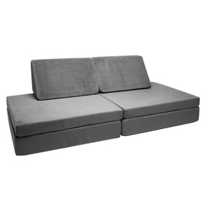 image:imageChildrens Factory The Whatsit Modular Kids Couch Toddler Sofa Bed Modular Play Couch Gray