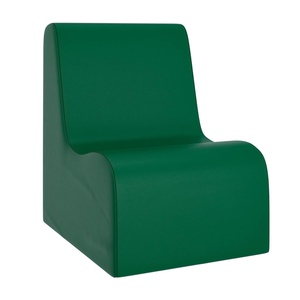 image:imageChildrens Factory Toddler Chair for Classroom Size Medium Navy  Toddler Chairs Comfy Easy to Clean WaterResistant PU Leather Surface High Density Foam Flexible Seating ClassroomGreen
