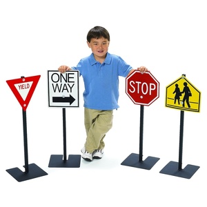 image:imageChildrens Factory Traffic Signs Set of 4 Outdoor Play Equipment for Daycare Preschool Playground Kids Playhouse