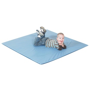 image:imageChildrens Factory TwoTone Activity Play Mat for GirlsBoys Floor Mats for KidsBabyInfant Ideal in HomeschoolClassroom WalnutAlmondDeep WaterSky