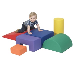 image:imageChildrens FactoryCF805168 Climb amp Play 6 Piece Set for Toddlers Baby Climbing Toys Indoor Play Equipment for HomeschoolClassroomPlayroom Primary ColorsPrimary