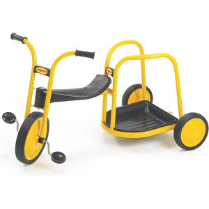 image:imageMYRIDER Toddler Trike Kids Tricycle for Preschool Daycare Playground Kids Tricycles Rubber Tires YellowBlack 8 Mini Pusher  MyRider Toddler Tricycle with 105 Tall Seat amp Spokeless Tires RustResistant Kids Bike for Preschools and DaycareChariot  3 Yrs and Up