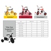 image:imageCLASSICRIDER Toddler Trike Kids Tricycle for Riders Ages 3 and up Preschool Daycare Playground Kids Tricycles Rubber Tires RedBlack 10 Trike