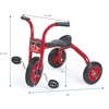 image:imageCLASSICRIDER Toddler Trike Kids Tricycle for Riders Ages 3 and up Preschool Daycare Playground Kids Tricycles Rubber Tires RedBlack 10 Trike