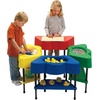 image:imageChildrens Factory  AFB5100PY Toddler Sensory Table with Lid Adjustable Height Sand amp Water IndoorOutdoor Play Equipment for Kids PlayroomHomeschoolClassroom YellowYellow