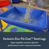 image:imageChildrens Factory 18 Small Sensory Table Sandbox with Lid Water Table for Kids Blue  Sandbox for Indoor or Outdoor Use RustResistant Sensory Bin for Classrooms Preschools and Daycares
