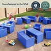 image:imageChildrens Factory AdaptaBench CF910056 Fern Kids Flexible Seating Classroom Preschool and Daycare Furniture Indoor or Outdoor Toddler ChairsRed