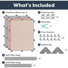 image:imageChildrens Factory Classroom Room Divider Room Divider Panel Elements 5  WaterResistant Vinyl Room Divider Panel Set Freestanding Privacy Screen for Daycare or Preschool Cantilever Feet IncludedElements