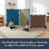 image:imageChildrens Factory Classroom Room Divider Room Divider Panel Elements 5  WaterResistant Vinyl Room Divider Panel Set Freestanding Privacy Screen for Daycare or Preschool Cantilever Feet IncludedWoodland