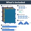 image:imageChildrens Factory Classroom Room Divider Room Divider Panel Elements 5  WaterResistant Vinyl Room Divider Panel Set Freestanding Privacy Screen for Daycare or Preschool Cantilever Feet IncludedWoodland