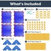 image:imageChildrens Factory Classroom Room Divider Room Divider Panel Elements 5  WaterResistant Vinyl Room Divider Panel Set Freestanding Privacy Screen for Daycare or Preschool Cantilever Feet IncludedBlue
