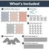image:imageChildrens Factory Classroom Room Divider Room Divider Panel Elements 5  WaterResistant Vinyl Room Divider Panel Set Freestanding Privacy Screen for Daycare or Preschool Cantilever Feet IncludedElements