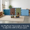 image:imageChildrens Factory Classroom Room Divider Room Divider Panel Elements 5  WaterResistant Vinyl Room Divider Panel Set Freestanding Privacy Screen for Daycare or Preschool Cantilever Feet IncludedWoodland
