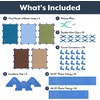 image:imageChildrens Factory Classroom Room Divider Room Divider Panel Elements 5  WaterResistant Vinyl Room Divider Panel Set Freestanding Privacy Screen for Daycare or Preschool Cantilever Feet IncludedWoodland