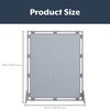 image:imageChildrens Factory Classroom Room Divider Room Divider Panel Glacier Gray  WaterResistant Vinyl Room Divider Panel Freestanding Privacy Screen for Daycare or Preschool Cantilever Feet IncludedFog Blue
