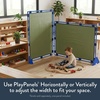 image:imageChildrens Factory Classroom Room Divider Room Divider Panel Glacier Gray  WaterResistant Vinyl Room Divider Panel Freestanding Privacy Screen for Daycare or Preschool Cantilever Feet IncludedSage