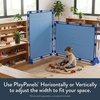 image:imageChildrens Factory Classroom Room Divider Room Divider Panel Glacier Gray  WaterResistant Vinyl Room Divider Panel Freestanding Privacy Screen for Daycare or Preschool Cantilever Feet IncludedSky Blue