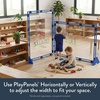 image:imageChildrens Factory Classroom Room Divider Room Divider Panel Glacier Gray  WaterResistant Vinyl Room Divider Panel Freestanding Privacy Screen for Daycare or Preschool Cantilever Feet IncludedClear