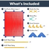 image:imageChildrens Factory Classroom Room Divider Room Divider Panel Glacier Gray  WaterResistant Vinyl Room Divider Panel Freestanding Privacy Screen for Daycare or Preschool Cantilever Feet IncludedRed