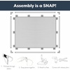 image:imageChildrens Factory Classroom Room Divider Room Divider Panel Glacier Gray  WaterResistant Vinyl Room Divider Panel Freestanding Privacy Screen for Daycare or Preschool Cantilever Feet IncludedSand