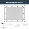 image:imageChildrens Factory Classroom Room Divider Room Divider Panel Glacier Gray  WaterResistant Vinyl Room Divider Panel Freestanding Privacy Screen for Daycare or Preschool Cantilever Feet IncludedDeep Water