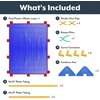 image:imageChildrens Factory Classroom Room Divider Room Divider Panel Glacier Gray  WaterResistant Vinyl Room Divider Panel Freestanding Privacy Screen for Daycare or Preschool Cantilever Feet IncludedBlue