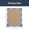 image:imageChildrens Factory Classroom Room Divider Room Divider Panel Glacier Gray  WaterResistant Vinyl Room Divider Panel Freestanding Privacy Screen for Daycare or Preschool Cantilever Feet IncludedAlmond