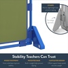 image:imageChildrens Factory Classroom Room Divider Room Divider Panel Glacier Gray  WaterResistant Vinyl Room Divider Panel Freestanding Privacy Screen for Daycare or Preschool Cantilever Feet IncludedSage