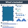 image:imageChildrens Factory Classroom Room Divider Room Divider Panel Glacier Gray  WaterResistant Vinyl Room Divider Panel Freestanding Privacy Screen for Daycare or Preschool Cantilever Feet IncludedDeep Water