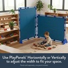 image:imageChildrens Factory Classroom Room Divider Room Divider Panel Glacier Gray  WaterResistant Vinyl Room Divider Panel Freestanding Privacy Screen for Daycare or Preschool Cantilever Feet IncludedDeep Water