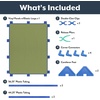 image:imageChildrens Factory Classroom Room Divider Room Divider Panel Glacier Gray  WaterResistant Vinyl Room Divider Panel Freestanding Privacy Screen for Daycare or Preschool Cantilever Feet IncludedSage