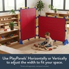 image:imageChildrens Factory Classroom Room Divider Room Divider Panel Glacier Gray  WaterResistant Vinyl Room Divider Panel Freestanding Privacy Screen for Daycare or Preschool Cantilever Feet IncludedRed