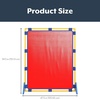 image:imageChildrens Factory Classroom Room Divider Room Divider Panel Glacier Gray  WaterResistant Vinyl Room Divider Panel Freestanding Privacy Screen for Daycare or Preschool Cantilever Feet IncludedRed