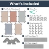 image:imageChildrens Factory Classroom Room Divider Room Divider Panel Rainbow 3  WaterResistant Vinyl Room Divider Panel Set Freestanding Privacy Screen for Daycare or Preschool Cantilever Feet IncludedElements