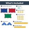 image:imageChildrens Factory Classroom Room Divider Room Divider Panel Rainbow 3  WaterResistant Vinyl Room Divider Panel Set Freestanding Privacy Screen for Daycare or Preschool Cantilever Feet IncludedRainbow