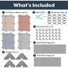 image:imageChildrens Factory Classroom Room Divider Room Divider Panel Rainbow 3  WaterResistant Vinyl Room Divider Panel Set Freestanding Privacy Screen for Daycare or Preschool Cantilever Feet IncludedElements