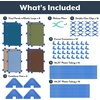 image:imageChildrens Factory Classroom Room Divider Room Divider Panel Rainbow 3  WaterResistant Vinyl Room Divider Panel Set Freestanding Privacy Screen for Daycare or Preschool Cantilever Feet IncludedWoodland