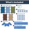 image:imageChildrens Factory Classroom Room Divider Room Divider Panel Rainbow 3  WaterResistant Vinyl Room Divider Panel Set Freestanding Privacy Screen for Daycare or Preschool Cantilever Feet IncludedWoodland