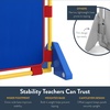 image:imageChildrens Factory Classroom Room Divider Room Divider Panel Rainbow 3  WaterResistant Vinyl Room Divider Panel Set Freestanding Privacy Screen for Daycare or Preschool Cantilever Feet IncludedBlue